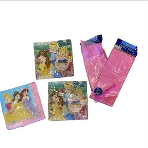 NWT Disney Princess Party Supplies Napkins Party Bags Cinderella Belle Pink